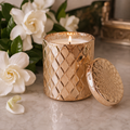 BLOOMING Gardenias Scented Luxury Home Decor Accent Candle